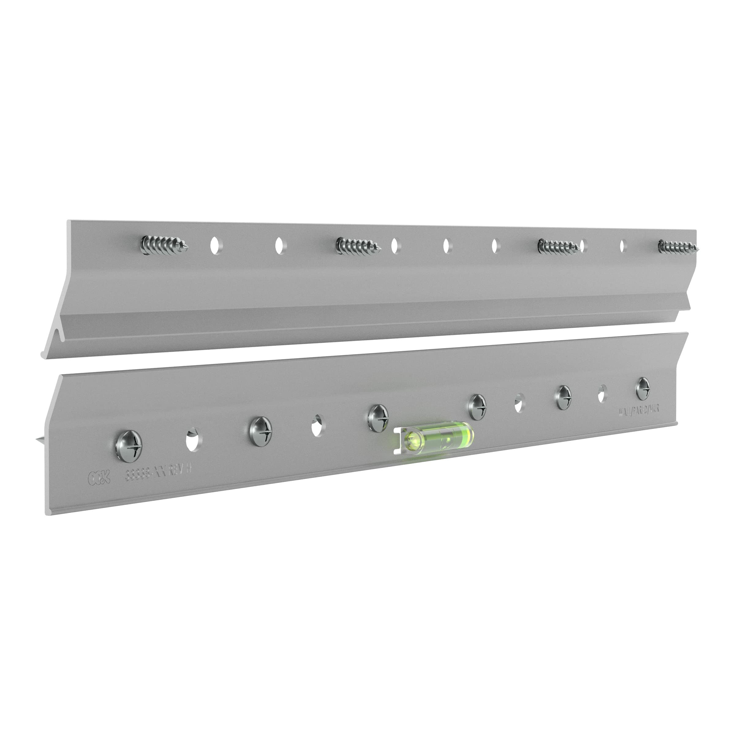 OOK French Cleat, Picture and Mirror Hanger with Hardware, 100lb, Aluminum, 533208 12" Length, 100lb