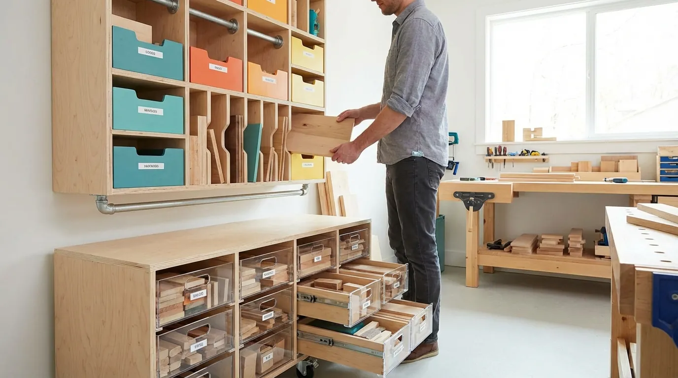 Clever Ways to Store Wood Scraps