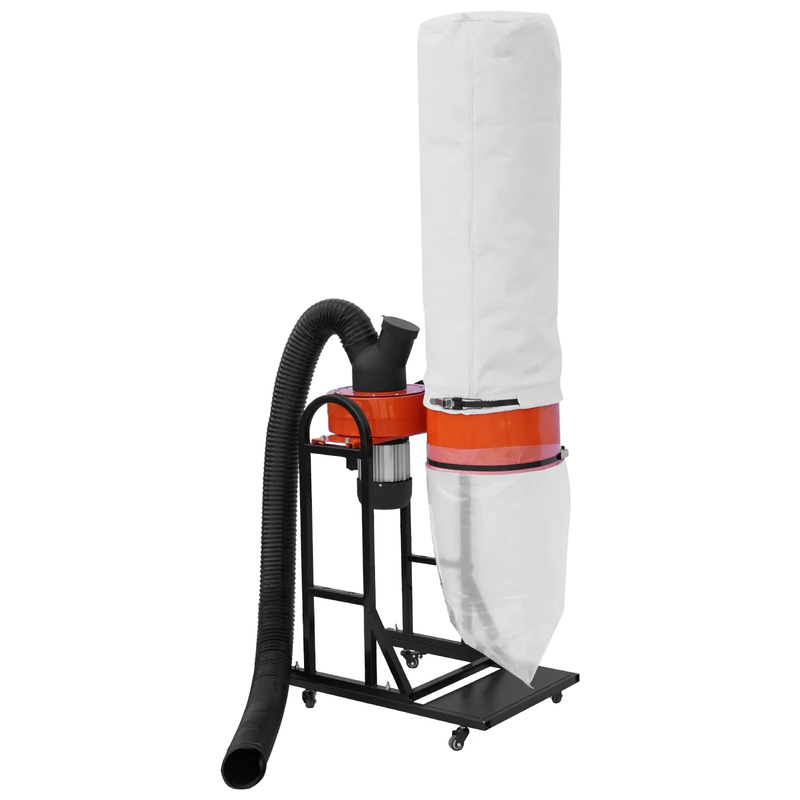 VEVOR 1.5 HP Dust Collector, 716 CFM, Portable Vortex Dust Collector, with 47 Gallon Collection Bag and Mobile Base, 120V, 3400 RPM, 5μm Canister Filter Kit, for Woodworking Dust Collection System