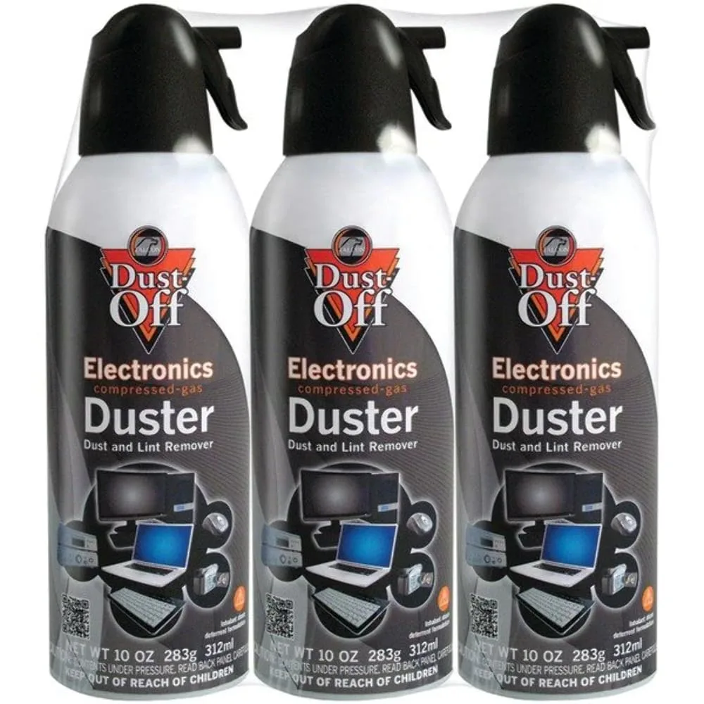 Falcon Compressed Gas (152a) Disposable Cleaning Duster 3 Count, 10 oz. Can (DPSXL3)