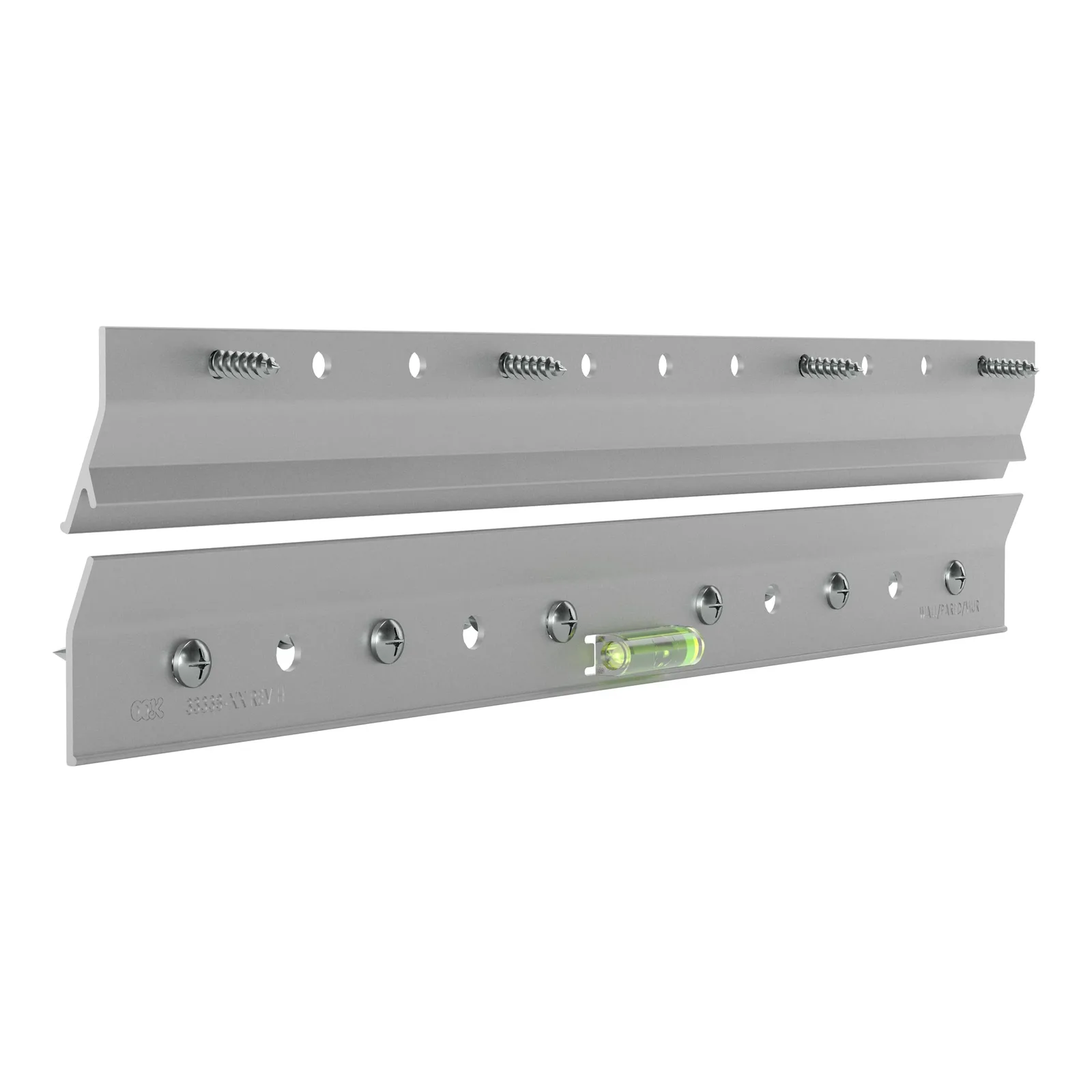 OOK French Cleat, Picture and Mirror Hanger with Hardware, 100lb, Aluminum, 533208 12" Length, 100lb