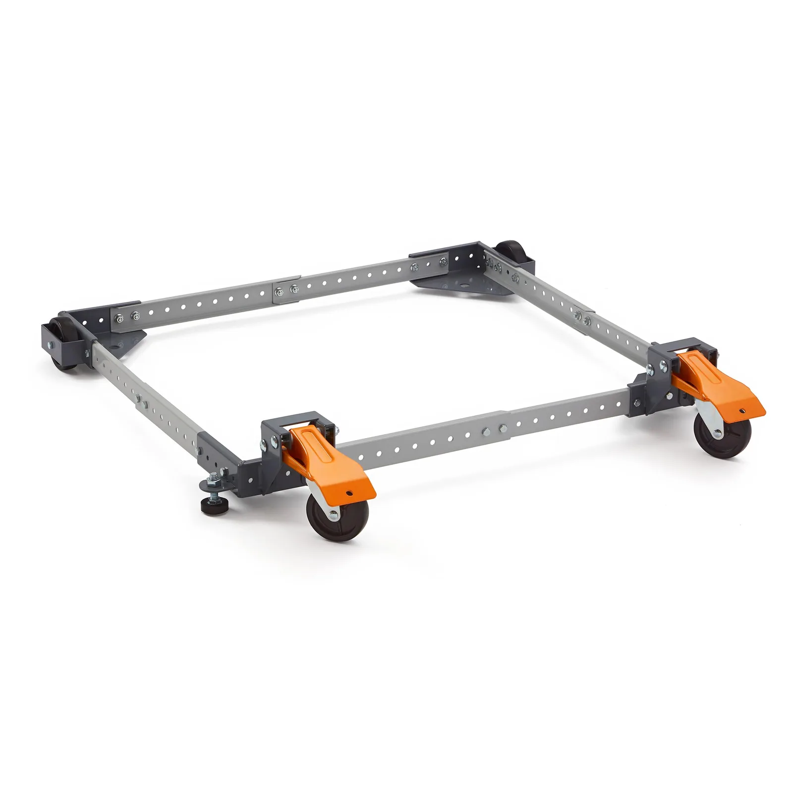 BORA Universal Mobile Base Kit with 3-Inch Wheels and Steel Foot Levers - Fully Adjustable Low-Profile Design Portable Base for Tools and Equipment for Easy Mobility 400 Lbs Max Weight - PM-1050