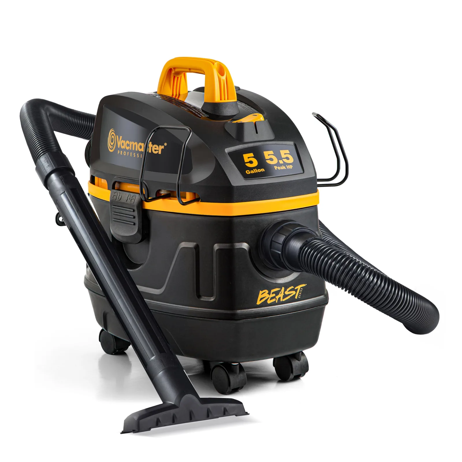 Vacmaster Professional Beast Series VFB511H 0201 5-Gallon 5.5 Peak HP Wet/Dry Vac, Black Upgraded 5 Gal