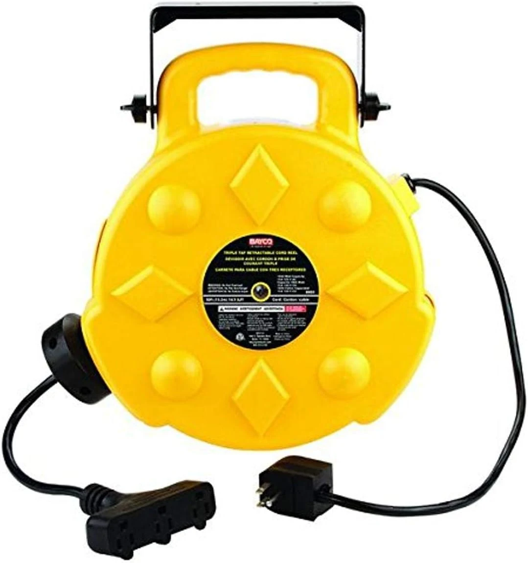 Bayco SL-8903 50-Foot Retractable Cord Reel