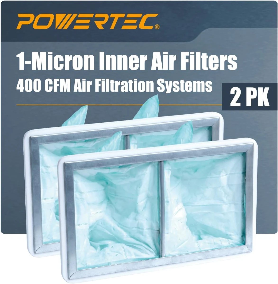 POWERTEC 75006-P2 inner filters, two-pack