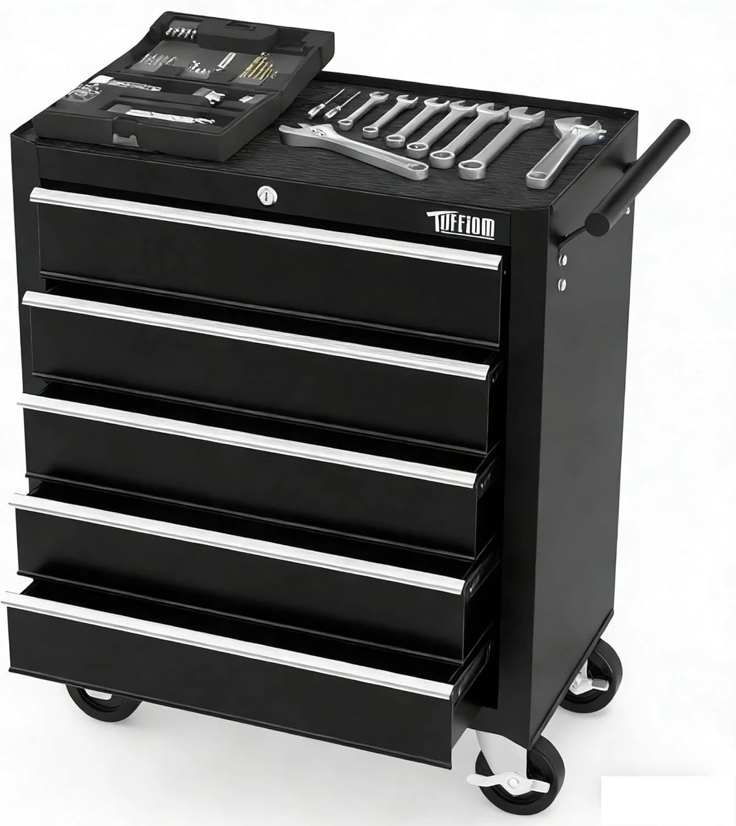TUFFIOM 5-Drawer Standalone Rolling Tool Cabinet