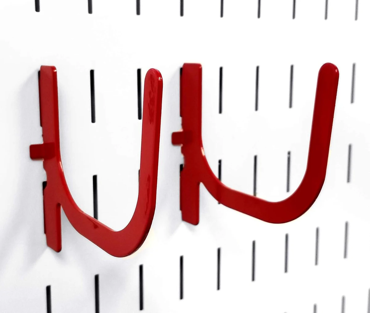 Wall Control 10-UH-404 R U-Hooks, Red Pair